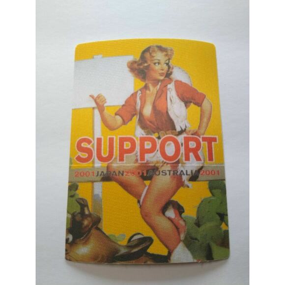 Bob Dylan Backstage Pass Original 2001 World Tour Folk Rock Music Sexy Lady Gold - Picture 5 of 6